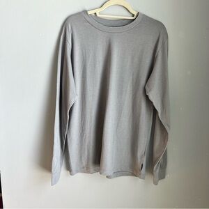 JACHS New York Men's Grey Crew Neck Long Sleeve Tee Shirt size Medium NWOT